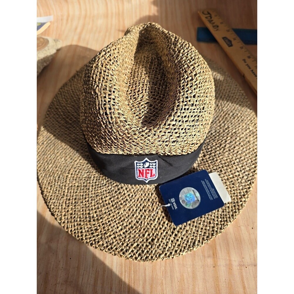 NFL Carolina Panthers Official Straw Cowboy Hat One Size Color black